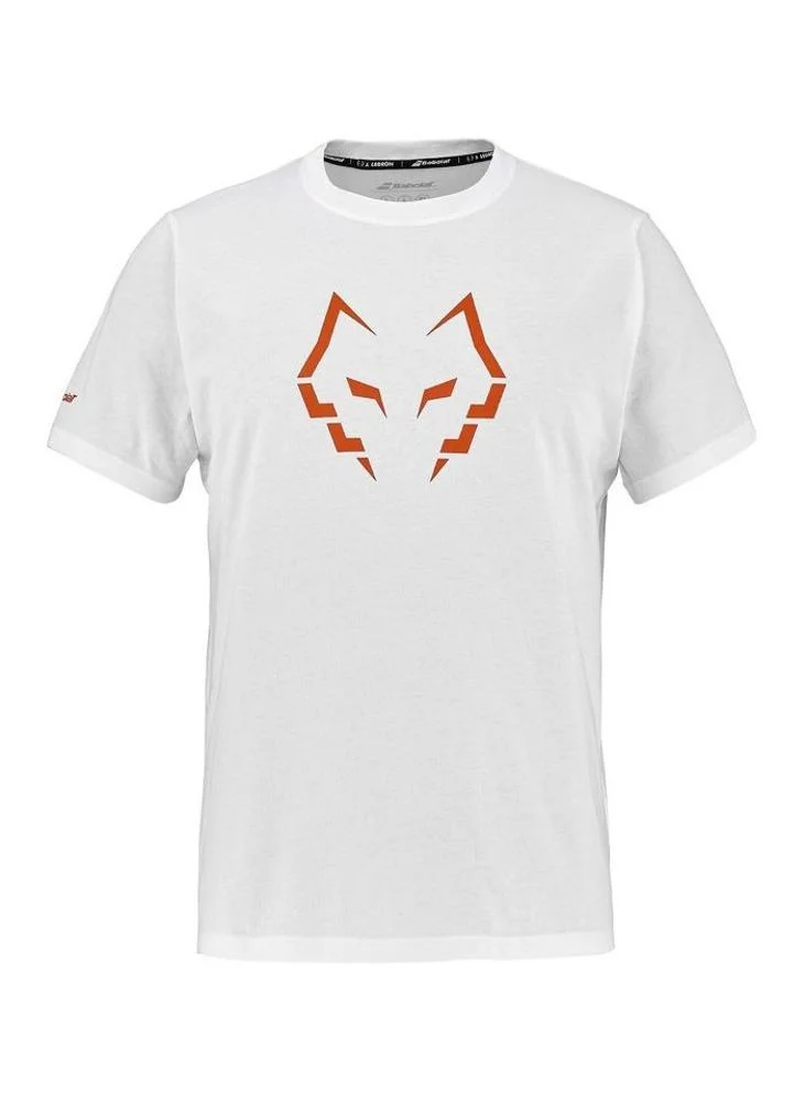 بابولات Babolat Men COTTON TEE J. LEBRON White/White 6MS26442